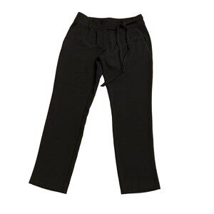Ann Taylor Loft Tie Belted Trousers Size 00 Petite Black